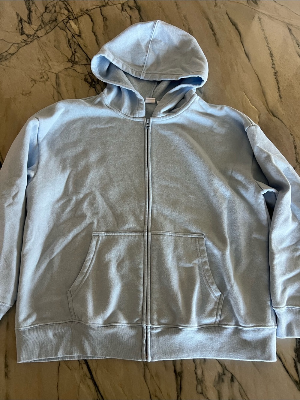 GAP Light Blue Full-Zip Hoodie